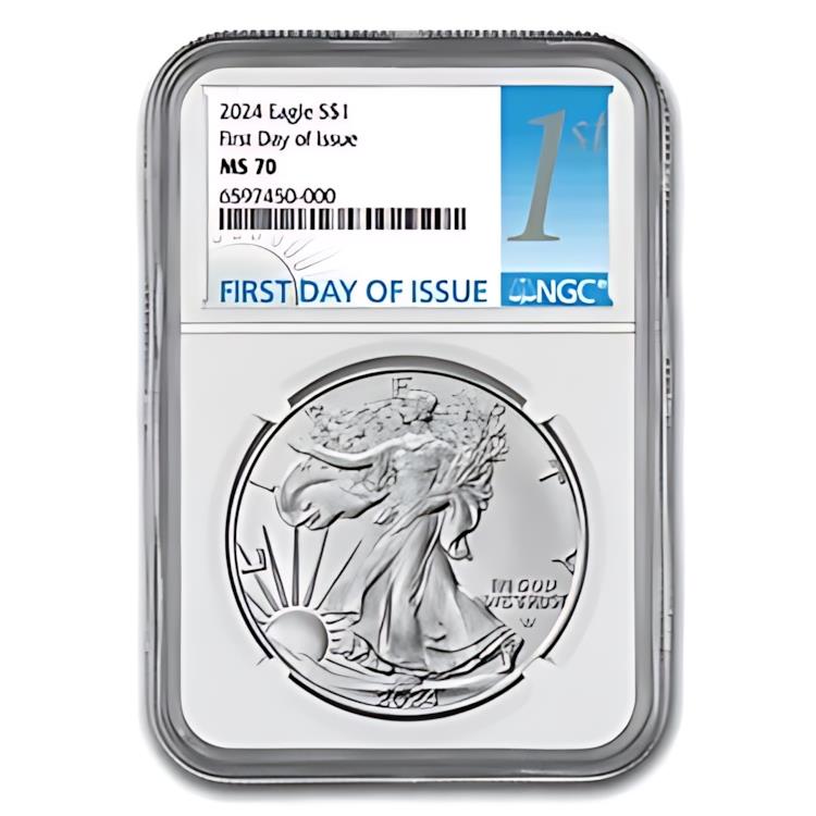 2024 アメリカン シルバー イーグル MS-70 NGC (発行初日)