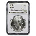 1922 ピースダラー MS-64 NGC (グリーンラベル)(3)