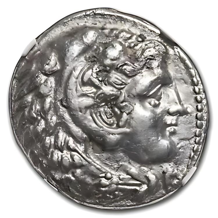 世界の紙幣・金・銀 ラフテルのセレウコス朝 AR テトラドラクマ (紀元前 261 〜 246 年) Ch XF NGC｜アングル2