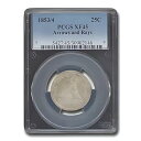 1853/4 リバティ シーテッド クォーター XF-45 PCGS (Arrows & Rays)(3)