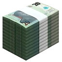 ナイジェリア 20 ナイラ、2021、P-34q、UNC、ポリマー X 1000 PCS レンガ