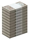 香港 - 政府 1 セント、1971 〜 1981 ND、P-325b、UNC X 1000 PCS レンガ
