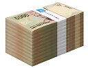 インドネシア 5000 ルピア、2014、P-142n、UNC X 1000 PCS レンガ