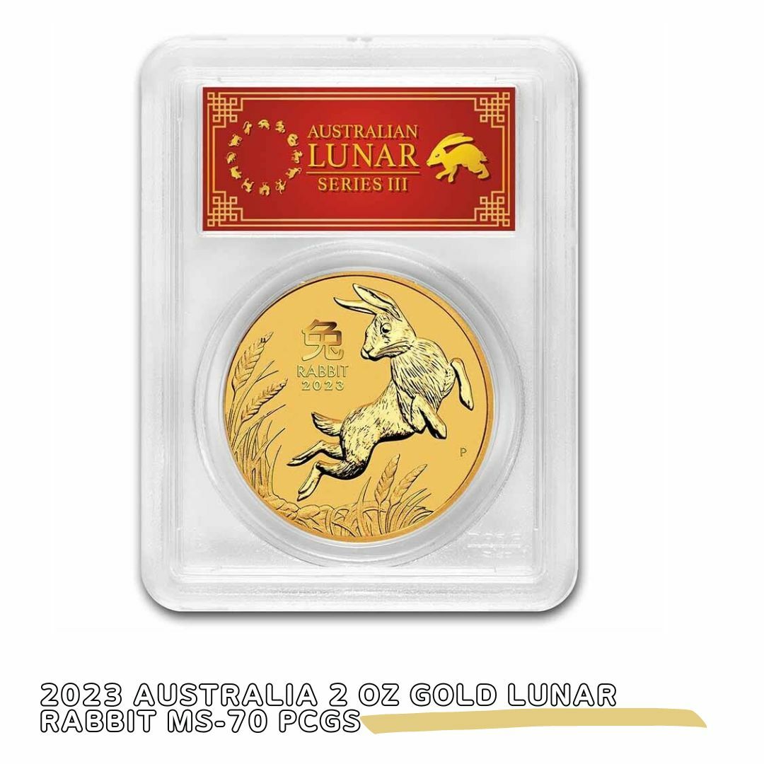 ʼݾڽա2023 Australia 2 oz Gold Lunar Rabbit MS-70 PCGS 10005870