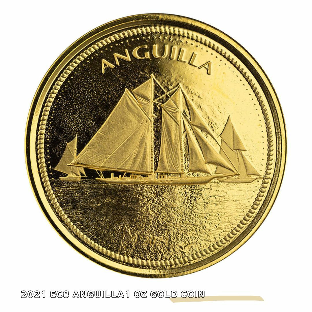 【品質保証書付】2021 EC8 Anguilla 1 oz Gold Coin アンティーク銀貨 発行枚数 アンティークコイン ゴールドコイン GOLD 9999 Fine Gold Proof コレクション 金貨 10005901