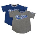 MLB ドジャース 半袖 Tシャツ 男の子 女の子 キッズ ジュニア 子供 ブルー グレー ワッペン 刺繡 ロゴ プリント 野球 春 夏 秋 服 Dodgers 120cm 130cm 140cm 150cm 160cm(4)