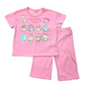 サンリオ 蓄光 マイメロディ 半袖 パジャマ Tシャツ ハーフパンツ 光る 女の子 キッズ ジュニア 子供 ピンク 部屋着 上下 プリント 春 夏 秋 服 薄手...