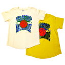 【夏物セール】 男の子 バスケットボール プリント 半袖 Tシャツ 綿100% キッズ ジュニア 子供 アイボリー イエロー 春 夏 秋 服 スポーツ柄 110...