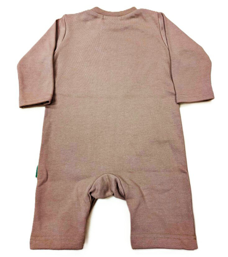 コアラのマーチ　サガラ刺繍　長袖　カバーオール　裏毛　ベビー　新生児　子供　男の子　女の子　赤ちゃん　80cm　ベージュ　秋　冬　春　服　おかし　キャラクター　ロンパース　かわいい　プレゼント　ハロウィン