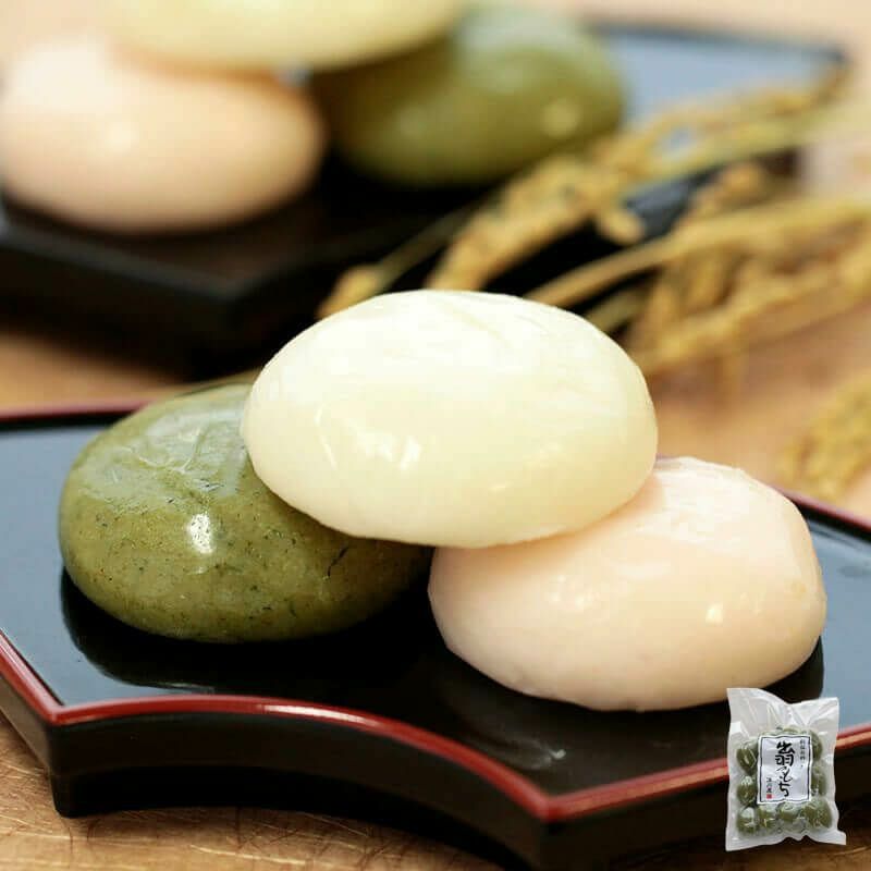 出羽のもち よもぎ 1袋 ( 草もち お餅 高級 選べる 丸餅 角餅 切り餅 無添加 国産 国内産 水稲 でわのもち 山形県庄内産 100％ 草餅 ヨモギ いつものお雑煮が特別に！ 柔らかでなめらかに伸びる♪ おいしい お正月 おもち モチ 清川屋 お歳暮 冬ギフト )(4)