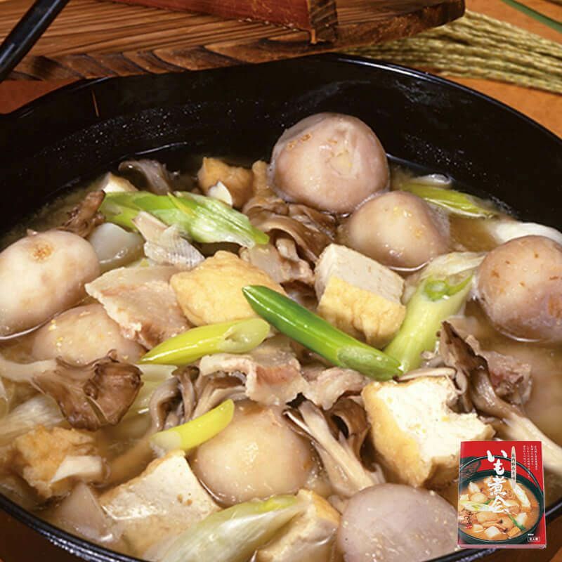 いも煮会 庄内豚みそ味 ( 山形 芋煮 いもに 山形名物 お土産 庄内風 豚肉 味噌味 )のサムネイル