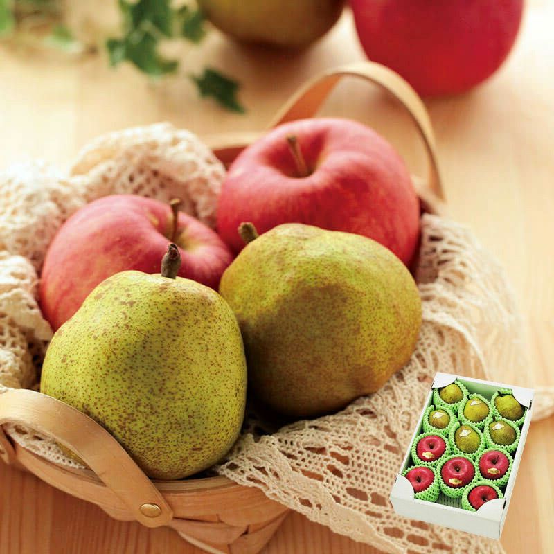 冬のフルーツセット 〜ラ・フランス & ふじりんご〜 【大】 各5〜6玉 11月下旬〜12月中旬お届け ( 山形県産 ラフランス 洋梨 リンゴ 林檎 果物 旬 ...