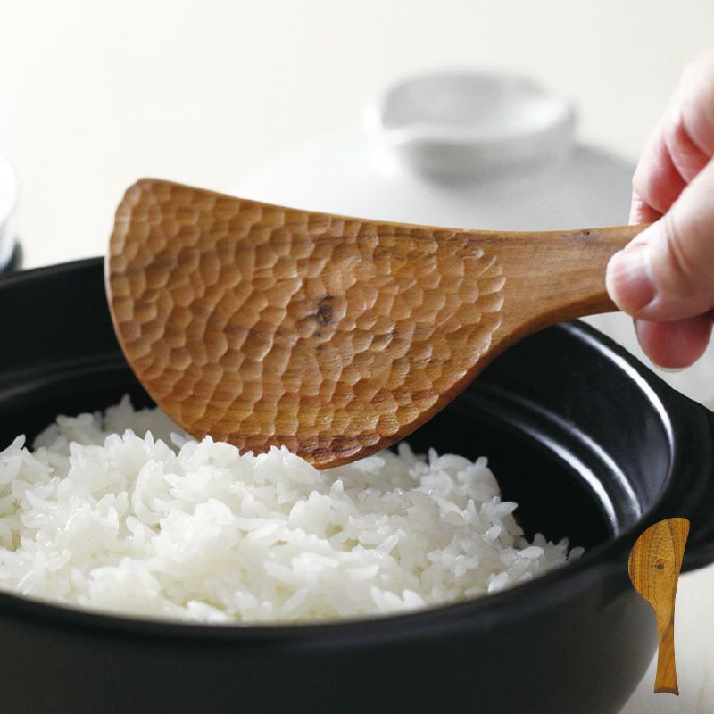 さくらんぼの木 しゃもじ ( 木製しゃもじ 日本製 キッチンツール 杓文字 シャモジ 杓子 飯杓子 天然木 )