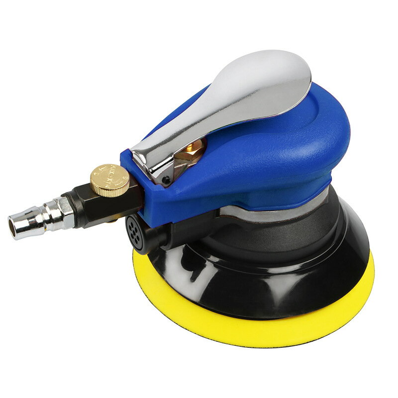 送料無料 洗車 研磨 集塵式 マジック式 軽量 エアー ポリッシャー サンダー ダブルアクション 13500rpm 125mm ホース 集塵袋 付き