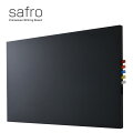 safroブラックカラーボードフレームレスボード掲示板サフロシンプルおしゃれインテリアボード壁掛けブラックボード看板３色マグネット対応900×600