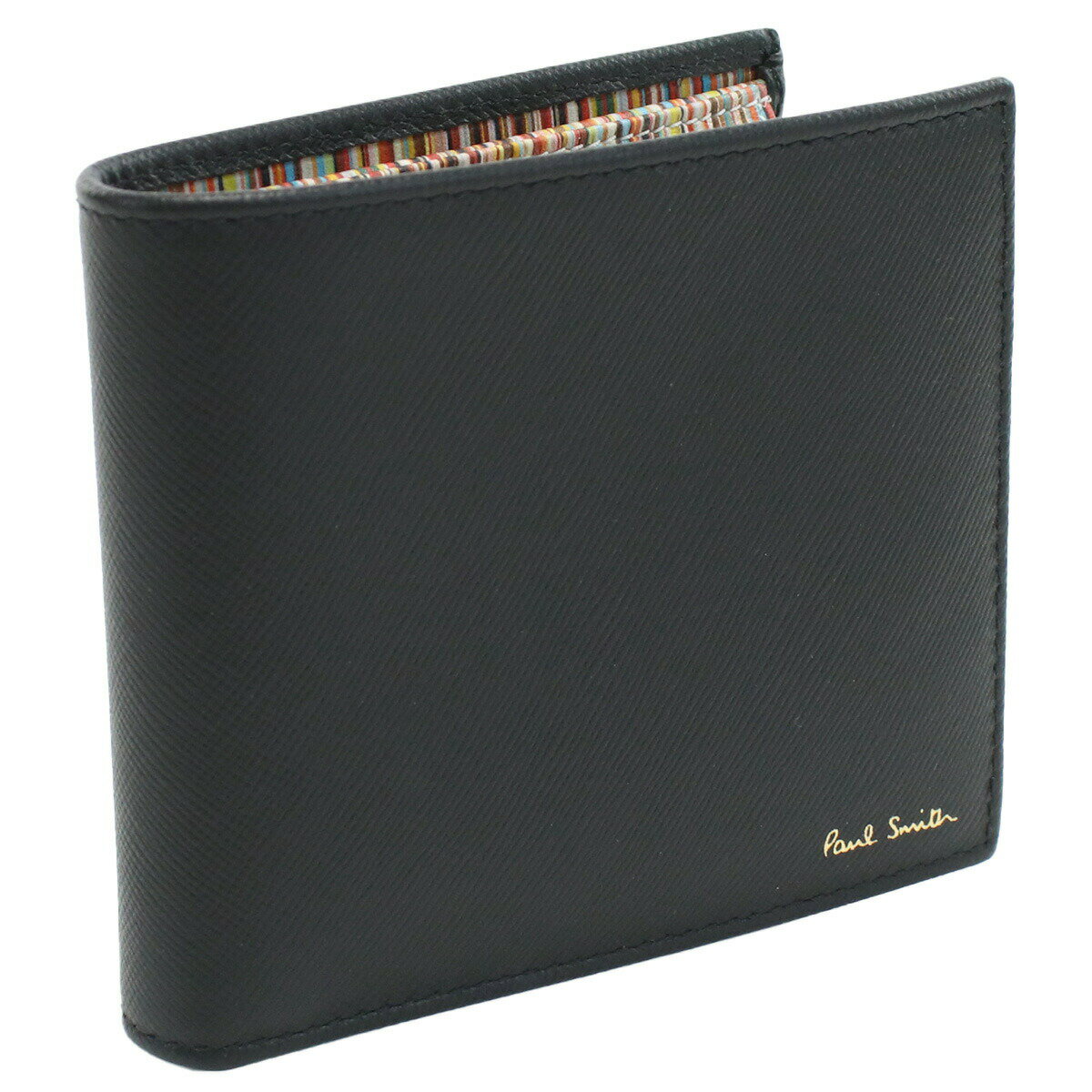 ポール・スミス 二つ折り財布（メンズ） ポール・スミス Paul Smith M1A4833X メンズ 二つ折り財布 小銭入付き ブラック bh