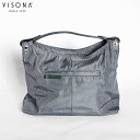 VISONA ヴィソナ VS-021 レディース ハンドバッグ ワンハンドル ナイロン 牛革 レザー 本革 フォレスト グリーン ファスナー開閉 ポケット付き ...