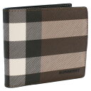 バーバリー BURBERRY 8052802 二つ折り財布 小銭入れ付き DARK BIRCH BROWN ブラウン系 マルチカラー メンズ bh(4)