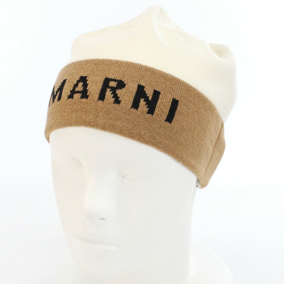 マルニ MARNI CLMC0025Q1 ニットキャップ ホワイト系 ベージュ系 レディース bhのサムネイル