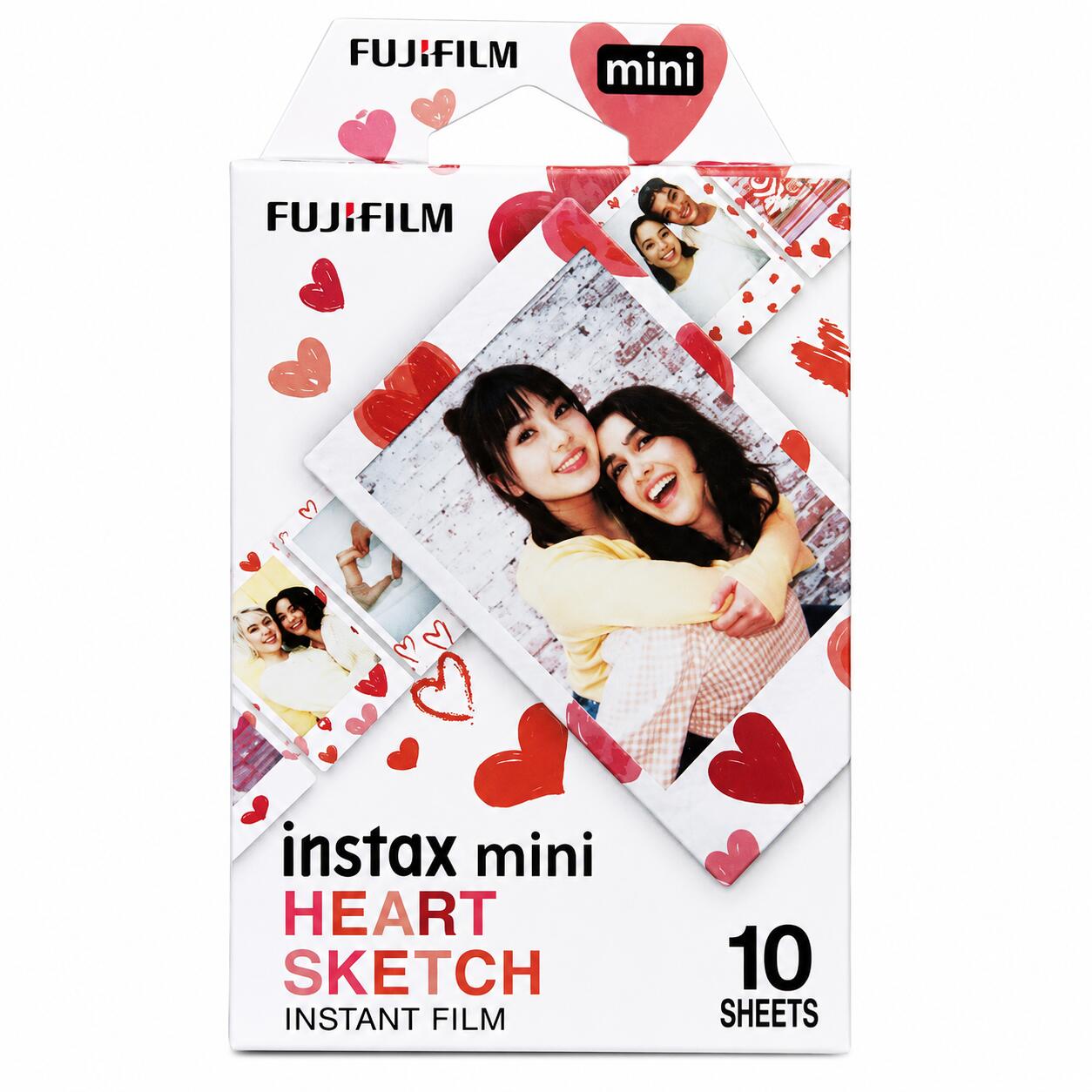 ブランド：FUJIFILM 対応機種：instax mini 内容量：10枚 フィルムサイズ：86mm×54mm ハート柄デザインフィルムです。 画像はイメージです。 モニターの発色により実際の商品と色が異なる場合がございます。ブランド：FUJIFILM 対応機種：instax mini 内容量：10枚 フィルムサイズ：86mm×54mm ハート柄デザインフィルムです。 画像はイメージです。 モニターの発色により実際の商品と色が異なる場合がございます。