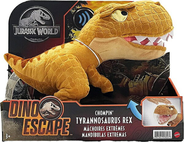 マテル ジュラシックワールド(JURASSIC WORLD) ぬいぐるみ　かみつき　T-レックス 