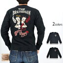 BR×BETTYコラボ 天竺ロングTシャツ The BRAVE-MAN BBB-2303 ブレイブマン ベティーちゃん 刺繍 天使 悪魔(4)