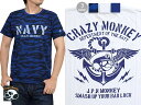 J.P.N MONKEY(NAVY)TVc Crazy Monkey NCW[L[ ~^[  CZM-8304 