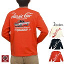 enjoy classic car長袖Tシャツ カミナリ KMLT-193 雷 サニトラ 昭和 旧車 ロングTシャツ エフ商会