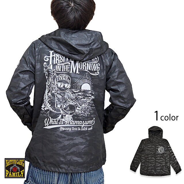 朝まずめアングラーシェルパーカー◆Native Gang FamilyNGF-M00363DetailCHIGIRIさんのアメカジライン！Native Gang Familyから「朝まずめアングラーシェルパーカー(NGF35-981)」のご...