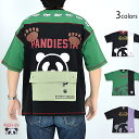 配色切替バックポケット付きBIG Tee PANDIESTA JAPAN 523100 パンディエスタジャパン パンダ ユニセックス