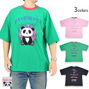 ちょっと原宿系パンダTシャツ PANDIESTA JAPAN 523106 パンディエスタジャパン ゆったりめ オーバーサイズ ユニセックス