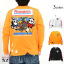 楽天和柄専門店のサクラスタイルマーケットロングTシャツ PANDIESTA JAPAN 533851 パンディエスタジャパン パンダ コストコ パロディ 刺繍 長袖[new]