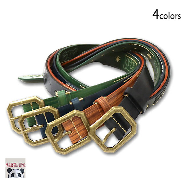 熊猫謹製 木目調レザーベルト PANDIESTA JAPAN 564453 パンディエスタジャパン パンダ 本革[new]