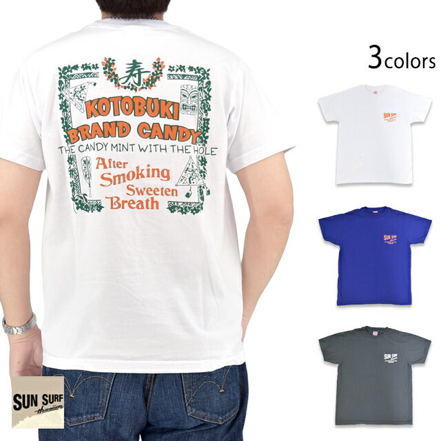 乐天商城 - 半袖Tシャツ「KOTOBUKI」 SUN SURF SS79749 サンサーフ ハワイアン アロハ 和柄 寿[new]