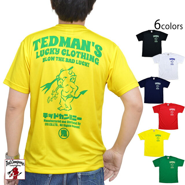 シルキードライ半袖Tシャツ TEDMAN テッドマン TDRYT-1100 吸汗速乾 スポーティ エフ商会 efu new