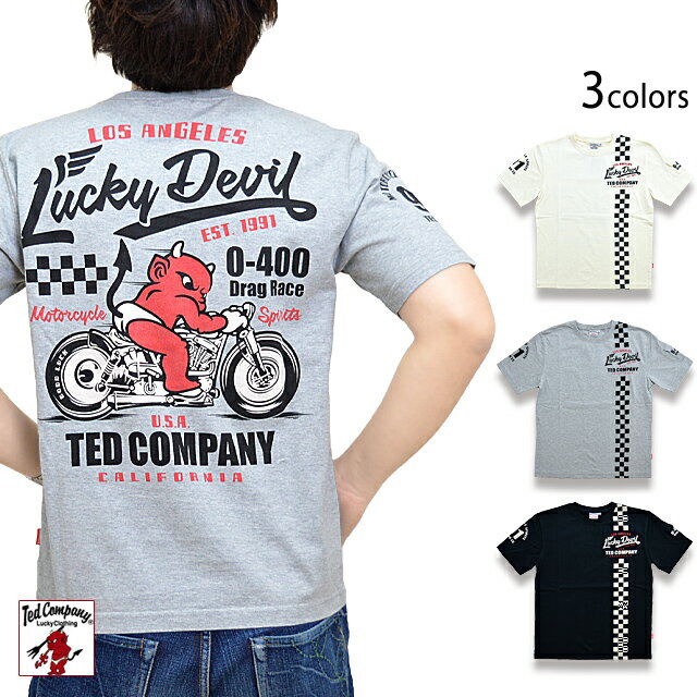 MOTORCYCLE半袖Tシャツ TEDMAN テッドマン TDSS-542 エフ商会 バイク アメカジ efu