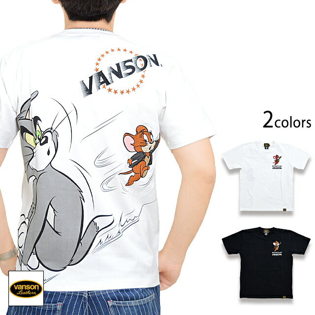 vanson×TOM＆JERRYコラボ 天竺半袖Tシャ