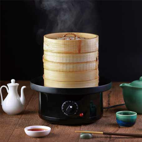 火を使わず簡単！卓上でアツアツ本格蒸し料理