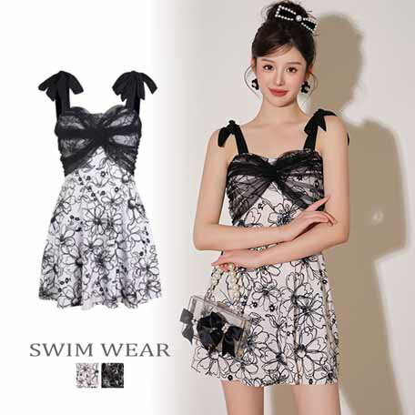 後ろ姿を美しく魅せるバックシャンワンピース水着