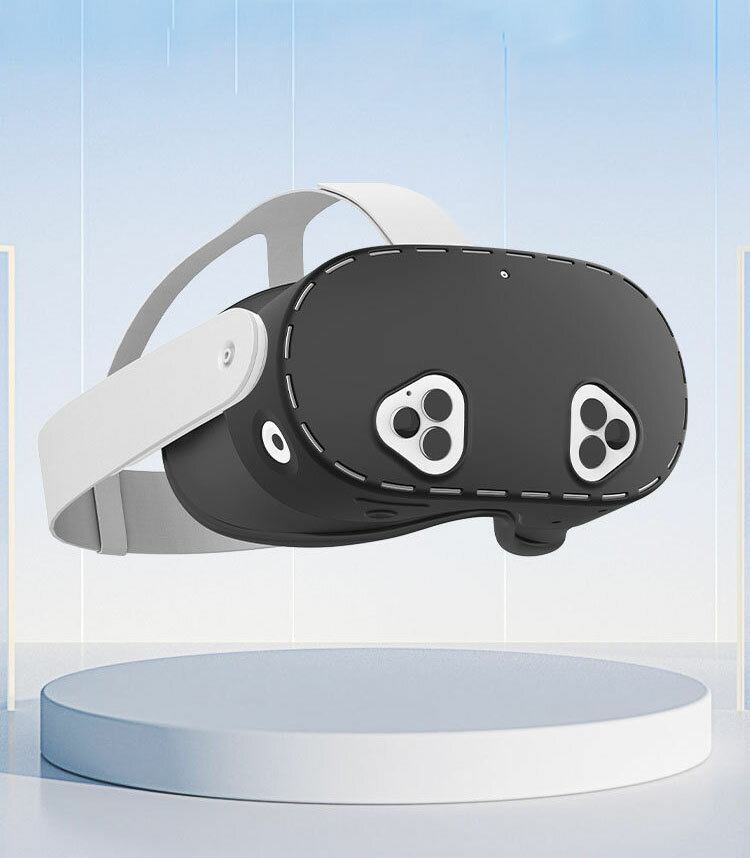 Meta Quest 3s シリコン素材 メタクエスト3s VR・MRヘッドセット 保護 ケース カバー シリコン 保護ケース VR・MRヘッドセット オキュラス 耐衝撃 傷防止 取り付け簡単 耐衝撃ケース ソフトケース