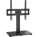 Perlegear テレビスタンド 卓上 ロータイプ 壁寄せ 低いタイプ 3段階高さ調節可能 左右2度首振り 23~55インチ対応 VESA 75×75~400×400mm 耐荷重35kg TVスタンド tv stand ブラック