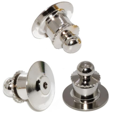 ピンバッジ_pinsmarche ピンバッジ キャッチ 留め具 バタフライ タイタック クラッチ (3, タイタックシ..