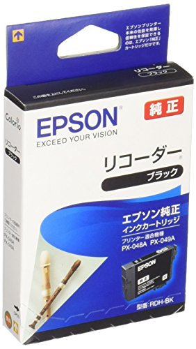 エプソン 純正 インクカートリッジ リコーダー RDH-BK ブラック エプソン 純正 インクカートリッジ リコーダー RDH-BK ブラック