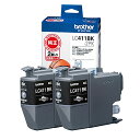 【ブラザー純正】 ブラザー工業(Brother Industries) インクカートリッジブラック2個パック(エコパッケージ) LC411BK-2PK-E 対応型番:DCP-J926N、MFC-J904N、MFC-J739DN、MFC-J939DN 他