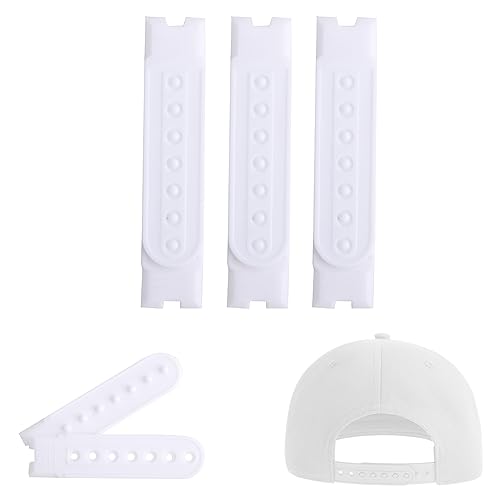 FINGOOO 帽子 アジャスター 交換ストラップ スナップバック式 キャップ 留め具 修理 DIY (ホワイト3個セット)