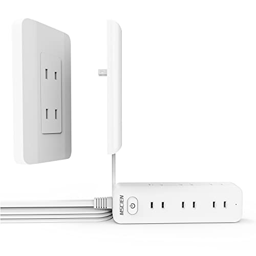 Mscienエムサイン コンセントカバー 赤ちゃん 電源タップ ベビーガード 延長コード 5m 雷ガード 9個口 ..