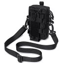 YAPJEB モールポーチ サバゲー molle ポーチ 水筒 ペットボトル ホルダー スマホポーチ モールシステム ミリタリー EDC ユーティリティポーチ 登山 サバイバル お釣り (01 アーミーグリーン)