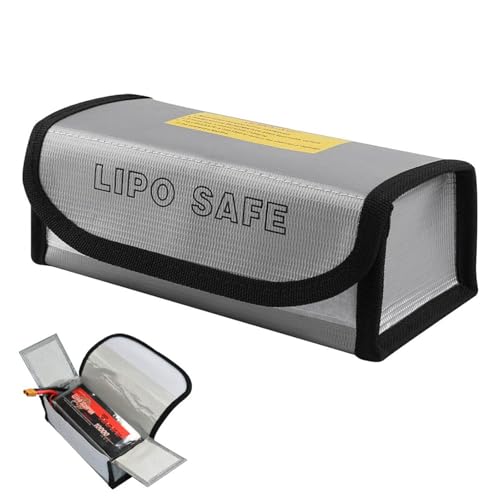 PAVIKE 耐火ケース 耐火バッグ 防水 185*75*60MM 防爆 耐火バッテリーケース モバイルバッテリー用 ケ..