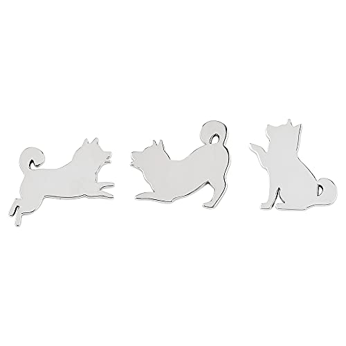 楽天櫻屋オンライン楽天市場店Catland 犬 ステッカー エンブレム 柴犬 車 エンブレムチャーム イヌ かわいい カーステッカー プレートステッカー かっこいい おしゃれ 3D 金属製 防水 デカール シール ラベル 車用 バイク 自転車 スーツケース 装飾 カスタム パーツ 飾り