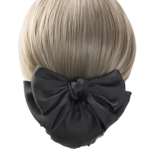 LIKENNY シニヨンネット バレッタ ネット付き シニヨン バレッタ おだんご ネット おだんご ヘアアクセ..